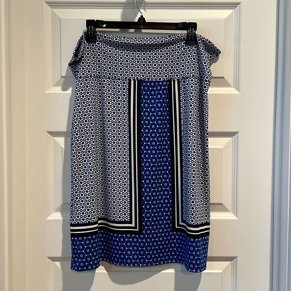 Cobalt blue/black skirt by Studio M